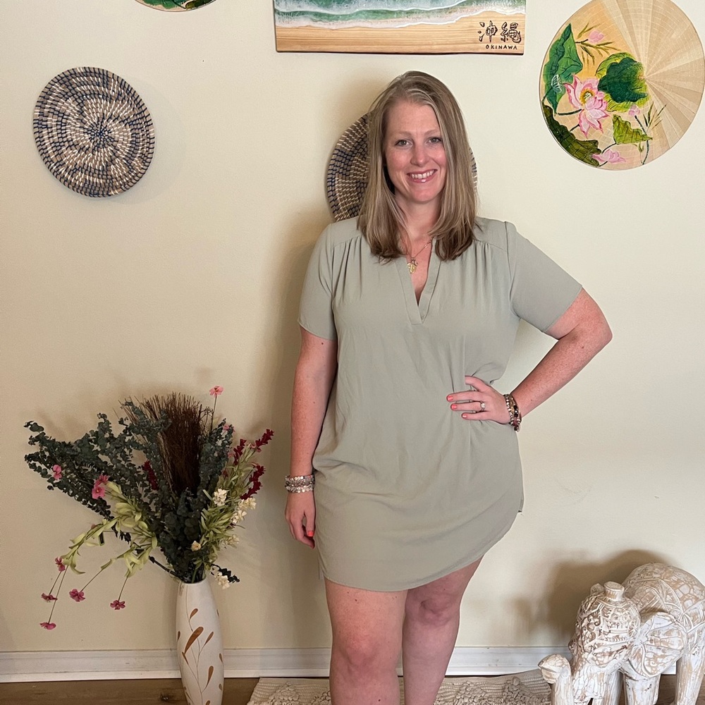 Chic Soul Sage Dress XL